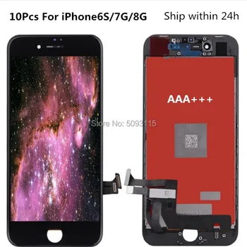 10TK AAA+++Klassi Ekraan LCD-iPhone 6S 7 8 Asendamine koos 3D-Touch Digitizer paigaldus Tasuta Tööriistad