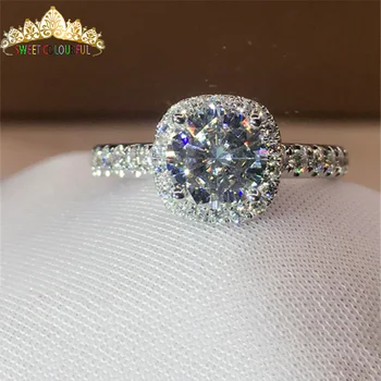 18K 750Au Kuld sõrmus koostis Moissanite Teemant Sõrmus D värv VVS siseriikliku sertifikaadi MO-00107-02