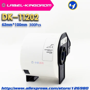 20 Rullid Kollane Värv Ühilduv DK-11202 Silt 62mm*100mm 300Pcs Brother Label Printer QL-700/800 DK11202 DK-1202