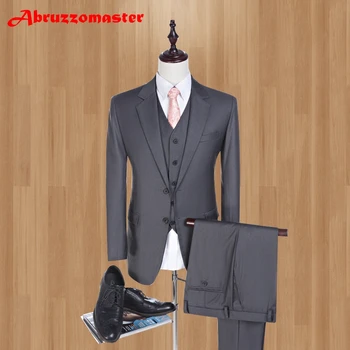 2021 Hall Peigmees Tuxedos Klassikalises stiilis Groomsman Sobivad Custom Made Man Ülikond Äri-Kostüüm (Jakk+püksid+vest)