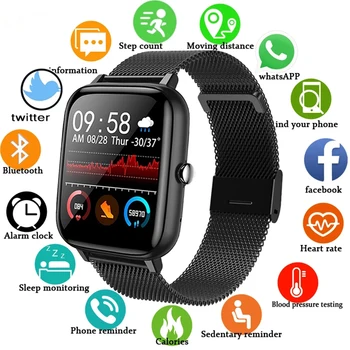 2021 Smart Vaadata Meeste ja Naiste vererõhk, Südame Löögisagedus Fitness Tracker Käevõru Sport Smartwatch Vaadata Smart Kella Android ja IOS