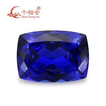25*35mm 118ct Loomulik katkesta 34# sinine padi kuju kunstlik Sapphire korund gem kivi ehete tegemine
