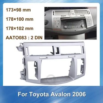 2DIN Auto Raadio kriips Sidekirmega Toyota Avalon 2006 Auto stereo-Adapter, CD Trim Panel Plaat Sidekirmega Raam Dash Mount Kits
