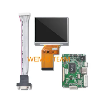 3.5 Tolline 640*480 Tft LCD IPS Ekraan JT035IPS02-V0 Lcd Mudule Mängu Konsool 800nits Kõrge Brighness VGA RGB AV Control Board