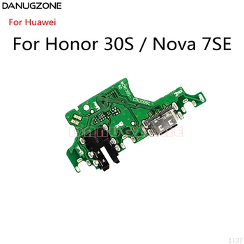 30PCS/Palju Huawei Honor 30S / Nova 7SE 5G USB-Laadimise Dock Port Pesa Jack Plug Connector Tasu Juhatuse Flex Kaabel