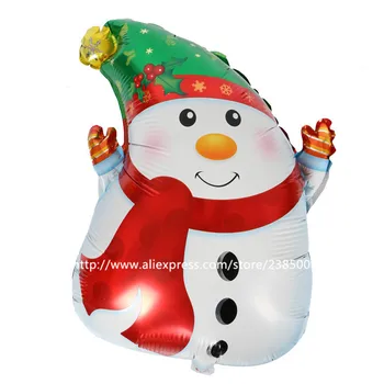 50tk/palju Uusi saabumise Jõulud õhu täispuhutav lumememm õhupalli merry Christmas decoration foolium õhupallid