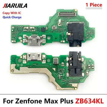 50tk/Palju，Laadimine USB Pordi Mikrofoniga Dock Connector Board Flex Kaabel Asus Zenfone Max Plus (M2) ZB634KL A001D Parandus Osad