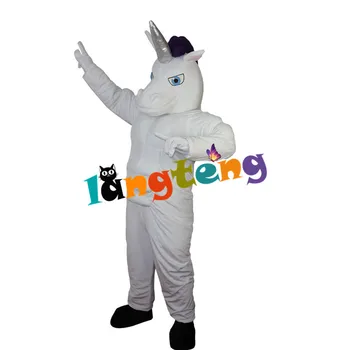 807 Valge Ükssarvik Hobune Maskott Kostüüm Täiskasvanud Iseloomu Disain Cosplay Peace