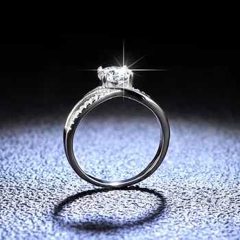 Anel de prata esterlina 925, anel de perfuracao da moda para mulheres, anel de diamante e kaudu leitosa, d-regioonide komitee