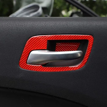Auto Sisemine Ukse Käepide Kaussi Sisekujundus Decor Katta Carbon Fiber puhul Dodge Charger Chrysler 300C 2011-2020