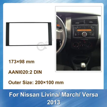 Autoraadio Sidekirmega GPS Navigation Sidekirmega Paneel Nissan Livina Märts Vastupidi 2013. Aasta Auto Stereo Autoradio Auto Refitting DVD-Raam