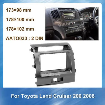 Autoraadio Stereo Paigaldamine paigaldamine Sidekirmega Toyota Land Cruiser200 2008 Stereo Raam Fascias Paneel, Näo-DVD-CD Kriips Võru