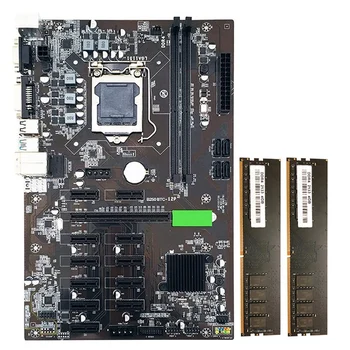 B250 BTC Kaevandamine Emaplaadi 12 PCI-E16X Graafik Kaardi LGA 1151 koos 2XDDR4 4GB 2133MHZ RAM Tugi VGA, DVI