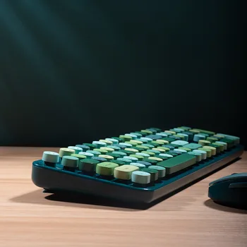 Bluetooth-ümmarguse klaviatuuri 104 võtmed USB 2,4 Ghz sobib mängijatele, Arvutid, sülearvutid, segatud värv, klaviatuur ja hiir komplekti