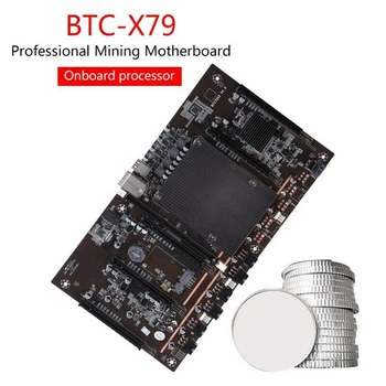 BTC Kaevandus-X79 Emaplaat H61 5X PCI-E 8X LGA 2011 DDR3 Toetada 3060 3080 Graafika Kaardi E5 2620 PROTSESSOR BTC