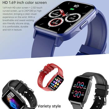 CHYCET 2021 Uus Smart Watch Meeste Täielikult Puutetundlik Ekraan IP67 Multisport Režiimid Vere Hapniku Jälgida Sport Fitness Vaadata Android ja ios