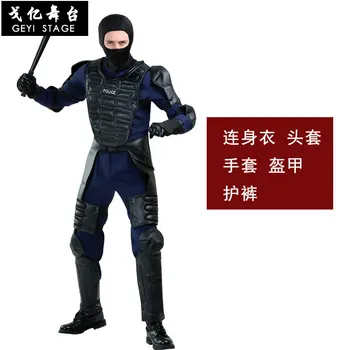 COS plahvatus-tõend politsei kostüüm festival kostüüm meeste maskis kangelane warrior riided erilist politsei pomm käsutuses ekspert kostüüm