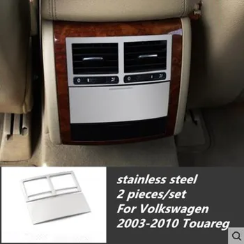 Dekoratiivsed litrid õhu väljalaskeava roostevabast terasest tagumine konditsioneer Auto kleepsud Volkswagen 2003-2010 Touareg