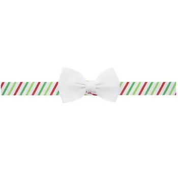 DHL Tasuta kohaletoimetamine 200pcs Christmas ribbon Peapael Punane Roheline Valge Triibuga Peapael Häid Jõule Juuksed seo