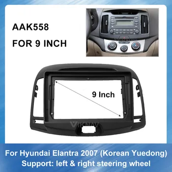 Double-Din-Car-Radio Sidekirmega kohta Hyundai Elantra korea versiooni Yue liikuda 2007 Paneel Armatuurlaua ABS plastikust Paigaldus