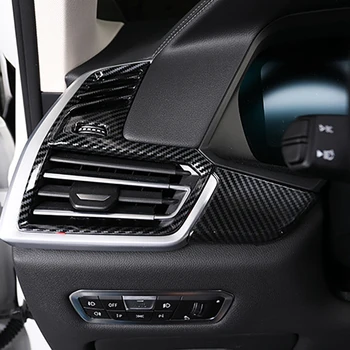 Eest-BMW X5 G05 2019 2020 2021 Carbon Fiber Stiilis Auto Interjöör Vasakule ja Paremale Konditsioneer Vent Pistikupesa Kate Sisekujundus LHD