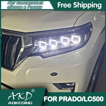 Esituled Auto Toyota Prado 2018-2020 LC150 PÄEVATULED LED Pea Lamp Bi Xenon Pirn Udutuled Tuning Auto Accessory