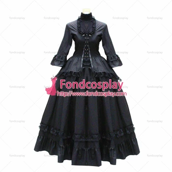 Fondcosplay Gooti lolita punk palli keskaegne kleit must puuvillane jakk, seelik cosplay kostüüm Tailor-made[G456]