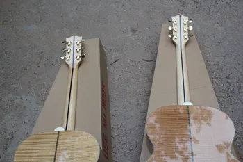 Hiina kitarr tehases kohandatud uusi Tahke top J200 loomulik värv akustiline kitarr loomulikku värvi leek vaher keha 59