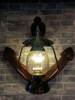 Hiina restoran tuled retro loov isiksus, vahekäiguga ankur puit laterna väljas seina lamp seina lamp YA7263
