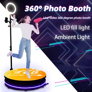 Hot Müük 360 Kaamera Putka Automaatne Aegluubis 360 Spin Photo Booth Pöörlev Seista ja Selfie Kerge Lennu Puhul Paketi