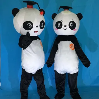 Hulgi-Uus Versioon Hiina Giant Panda Maskott Kostüüm Jõulude Cosplay Maskott Kostüüm Halloween Sünnipäeva Kleit