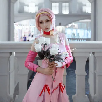 JoJo ' s Bizarre Adventure filmi Sugimoto Reimi Cosplay Kostüüm roosa kleit koos lisaseadmega