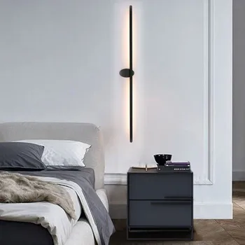 Kaasaegne Isikupärastatud pika seina lamp LED minimalistlik trepp vahekäiguga lamp kaua pöörleva magamistuba öö lamp