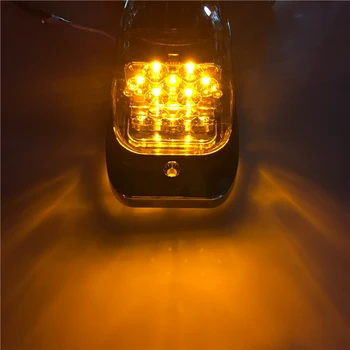 KEYECU 5x 7Led Valge Objektiivi Kollane LED-Katus Top Cab gabariidituli Chrome Tuli Kenworth Peterbilt Freightliner Mack