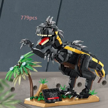 Klassikaline Loominguline Jurassic dinosaurused, kes ehitusplokk Indoraptor mudel koguda telliseid mänguasjade kollektsioon poistele kingitus