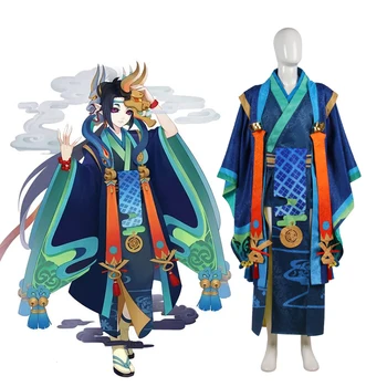 [Kohandatud]Anime! Onmyoji Hannya SR Ärkamine Mäng Sobiks Imeilus Kimono Ühtne Cosplay Kostüüm Halloween Komplekt 2021 UUS