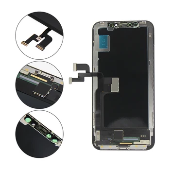 Kvaliteetne OLED-iPhone X XS XR-tolline OLED-Ekraan iPhone X Ekraani Asendamine Tasuta Shipping