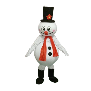 Kvaliteetsed uued Jõule lumememm maskott kostüüm armas jalgsi cartoon Rõivad jõulupidu tulemuslikkuse maskotid