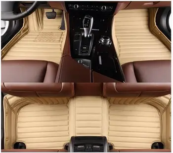 Kõrge kvaliteet! Kohandatud eriline põranda matid Toyota Highlander 5 istekohti 2013-2007 veekindel vastupidav vaibad vaibad,Tasuta shipping