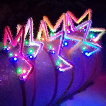 LED Peapael Crown Peakatet Royal Princess Peapael Laste Jõulud süttib Mänguasjad Led Partei Asjade Crown Hairband