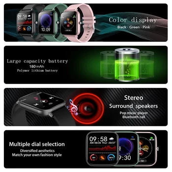LIGE Uus Bluetooth Kõne Mehed Smart Watch Naisi Täis Touch Sport Fitness Tracker vererõhku Jälgida Smartwatch IOS Android