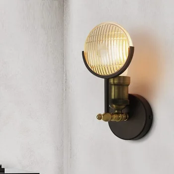 Loft Stiilis Vintage Seina Lamp Tööstus Loominguline Raud Retro Seina Valgustid Lihtne Edison Lambi Seina Sconce Lamparas