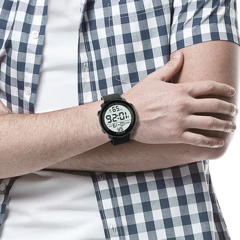 Luksus Helendav Mens Watch Sport Led Veekindel Elektrooniline Sõjalise Vaata Mees Kalender Nädala Display Digital Clock Uus