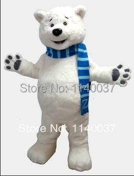 Maskott jääkaru maskott kostüüm kohandatud uhke kostüüm anime cosplay komplektid mascotte teema kostüüm karnevali kostüüm