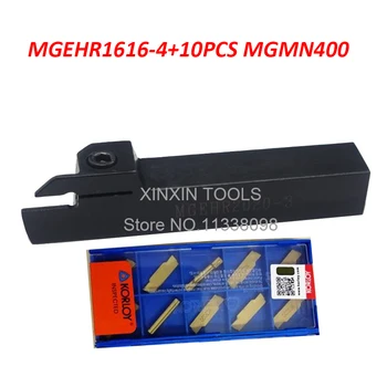 MGEHR1616-4 1tk+ 10tk MGMN400-M = 11pcs/set CNC treipingi vahendid NC3020/NC3030 Töötlemine terasest Tasuta shipping