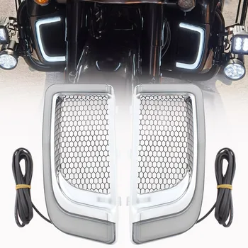 Mootorratta LED-Voolundi Alumise Grillid Töötab suunatuli Süttib Motorcycle Touring Tee Electra Glide Ultra Piiratud-2020