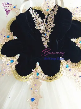 Must Classical ballet tutu kleit naiste Harlequinade Black Swan lake Professionaalne Ballet Tutu seelik Tüdrukutele