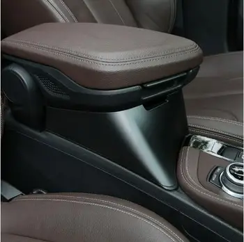 Must Plastikust BMW X1 F48 2016-2019 Auto Taga Kasti Tõstes Storage Kast X2 F47 2018 2019 Vasakpoolse rooliga Y