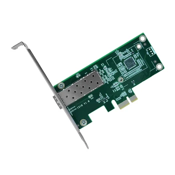PCI-E Gigabit Kiudaineid Serveri Võrgu Kaart I210AS Ühe Optiline Port SFP LC Ühilduva Ühe/Mitmemoodiline NIC