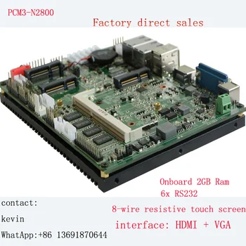 Peamine juhatuse Atom N2800 protsessor, 6*kom & 6*USB & 2*SATA pesa x86 tööstus Emaplaadi